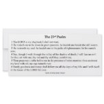 Twenty Third Psalm Prayer Card Rack Card Design