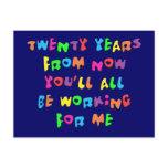 Twenty Years From Now Post Cards