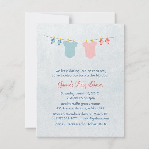 12 TOP Twin Baby Shower Invitations