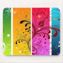 twice floraled mousepads