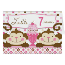 Twice the Fun GIRLS Table Card 7