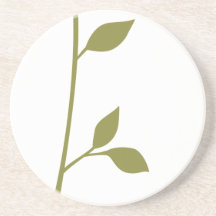 Twig and Leaf Beverage Coasters