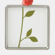 Twig and Leaf Ornament