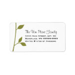 Twig and Leaf Personalized Address Labels