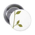 Twig and Leaf Pinback Button