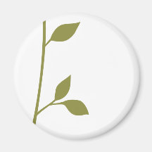 Twig and Leaf Refrigerator Magnets
