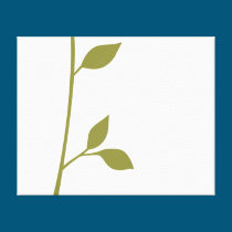 Twig and Leaf canvas prints