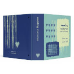 Twilight Aqua Wedding Memories Binder