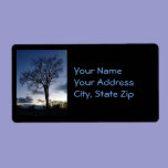 Twilight At The Tree in Winter Address Labels