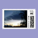 Twilight at the Tree in Winter II postage
