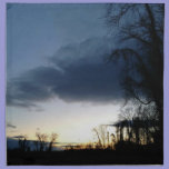 Twilight At The Tree In Winter Napkin