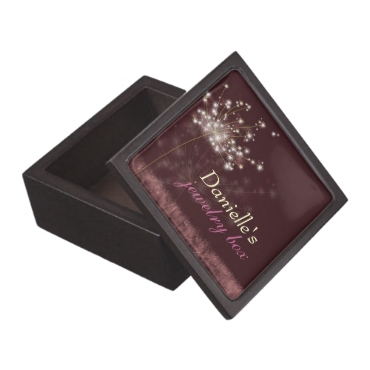 Twilight Dandelion New Bride's Wedding Jewelry Box planetjillgiftbox Twilight Dandelion New Bride's Wedding Jewelry Box planetjillgiftbox