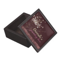 Twilight Dandelion New Bride's Wedding Jewellery Box planetjillgiftbox
