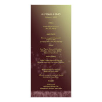 Twilight Dandelion Wedding Reception Dinner Menu Invitations