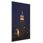 Twilight: Empire State Building lit up Pink - 02 Canvas Print