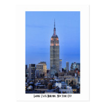 Twilight: Empire State Building lit up Pink - 04 Post Cards