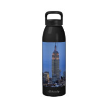Twilight: Empire State Building lit up Pink - 04 Reusable Water Bottle