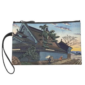 Twilight in the village Nara Takeji Asano scenery Wristlet Clutches