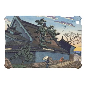 Twilight in the village Nara Takeji Asano scenery iPad Mini Cover