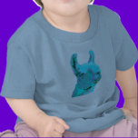 Twilight Llama, turqoise llama, llama head t-shirts