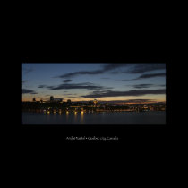 Twilight over Quebec city posters
