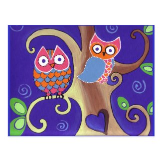 Twilight Owls Postcards