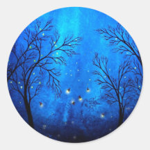 Twilight Round Stickers
