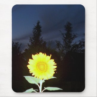 Twilight Sunflower mousepad