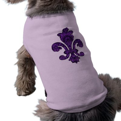 Twilight Violet Goth Dog T-shirt by Fleurishes