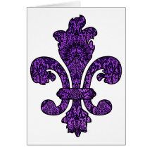 Twilight Violet Goth Greeting Card