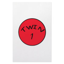 Twin 1 stationery by Scrappintwins Twin 1 stationery