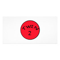 Twin 2 customized photo card