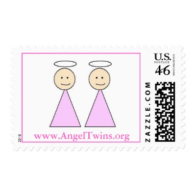 twin angels postage by angeltwinsmom