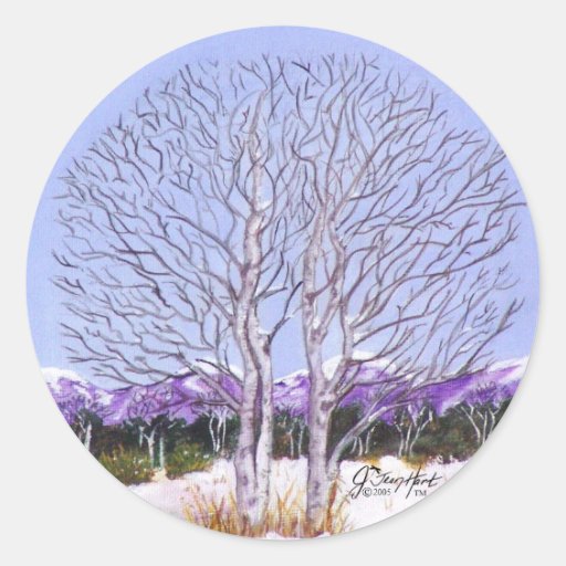 Twin Aspens Sticker
