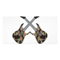 Twin Axes Custom Photo Card