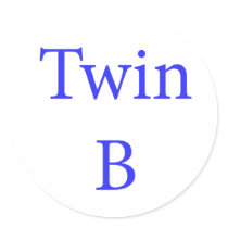 Twin B Blue stickers by Scrappintwins Twin B Blue stickers