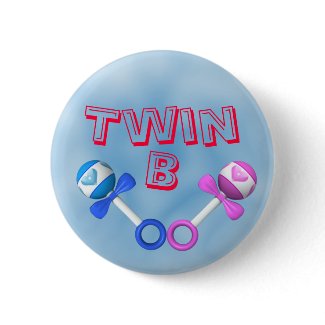 Twin B Button (blue) button