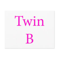 Twin B Pink postcards by Scrappintwins Twin B Pink postcards