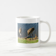 Twin Baby Cranes Coffee Mugs