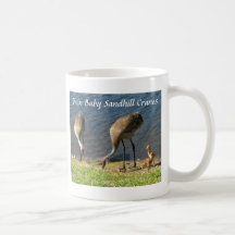 Twin Baby Sandhill Cranes Coffee Mugs