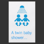 Twin baby shower flyers