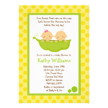 Twin Baby Shower Invitation