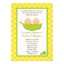 Twin Baby Shower Invitation