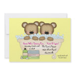 Twin Bath Bears Invitation