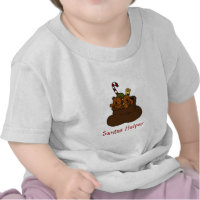 Twin bears in Santas bag t-shirt shirt