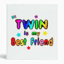 Twin Best Friend Vinyl Binders