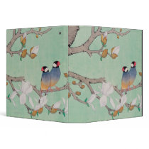Twin Birds in the Branches 3 Ring Binder