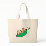 Twin Boy and Girl in Pea Pod bags