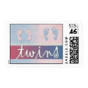 Twin Boy and Girl - postage by aslentz Twin Boy and Girl - postage