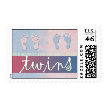 Twin Boy and Girl - postage